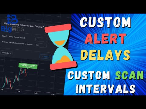 Custom Alert Delays on TradingView! Also Custom Alert Scan Intervals!