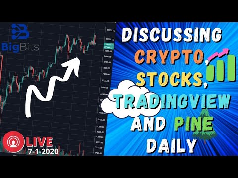 Discussing Crypto, Stocks, TradingView and Pine Daily 7/1/2020